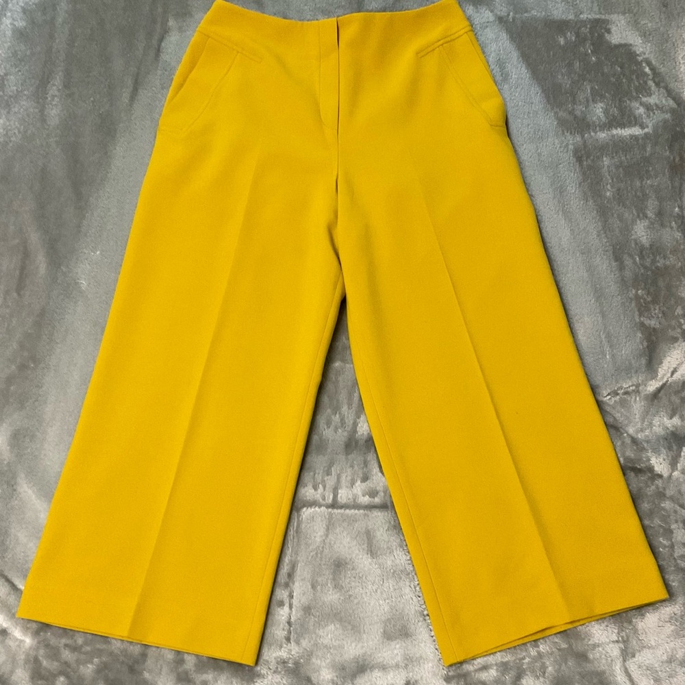 Karen Millen - Yellow Women's Wide-Leg Capris